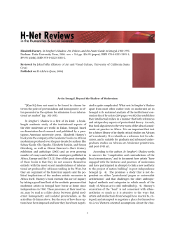 Art in Senegal, Beyond the Shadow of Modernism - H-Net