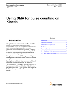 AN5083, Use DMA for pulse counting on Kinetis