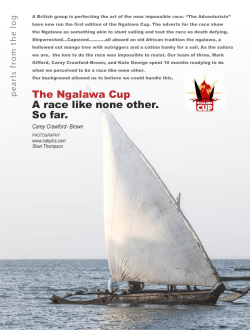 The Ngalawa Cup A race like none other. So far.