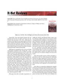 Make Love, Not War: The Civil Rights and Antiwar - H-Net