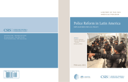 Police Reform in Latin America