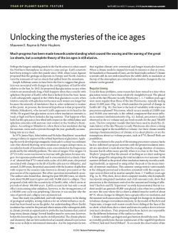 Unlocking the mysteries of the Ice Ages