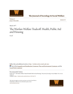 The Warfare-Welfare Tradeoff
