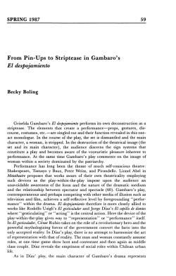 SPRING 1987 59 From Pin-Ups to Striptease in