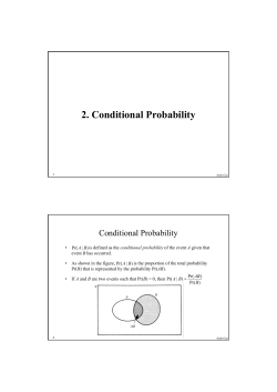 2. Conditional Probability