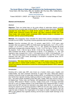 From CHEST The Acute Effects of Water