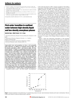 First-order transition in confined water between high