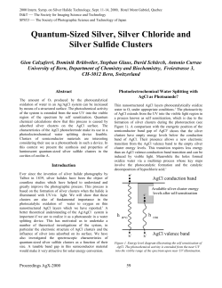 Quantum-Sized Silver, Silver Chloride and Silver Sulfide Clusters