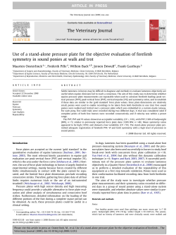 Use of a stand-alone pressure plate for the objective evaluation of
