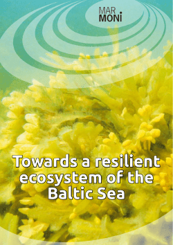 Towards a resilient ecosystem of the Baltic Sea