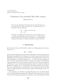 Evolution of an extended Ricci flow system