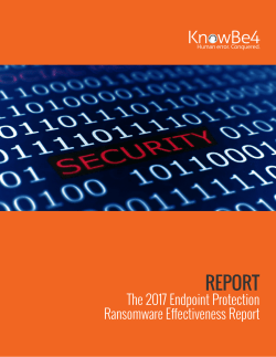 Endpoint Protection Ransomware Effectiveness Report