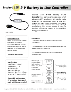 9-V Battery In-Line Controller
