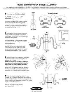 oops! did your violin bridge fall down?
