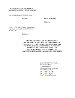 UNITED STATES DISTRICT COURT SOUTHERN DISTRICT OF