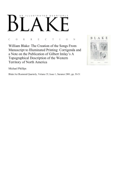 article PDF - Blake/An Illustrated Quarterly