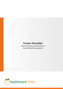 Frozen Shoulder - Back Pain