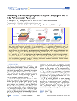 Patterning of Conducting Polymers