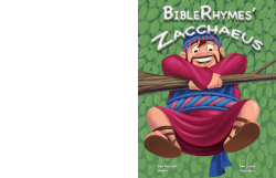 BibleRhymes` Zacchaeus