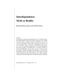 Interdependence: Myth or Reality