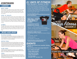 21 days of fitness events - St. Cloud State University
