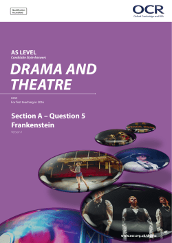 AS Candidate style answer - Q5 - Frankenstein