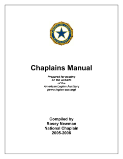 Chaplains Manual
