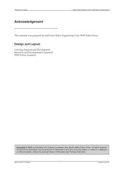 Silver Eagle II Operation Manual - NSW Police