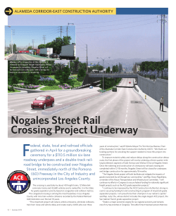 Nogales Street Rail Crossing Project Underway