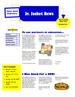 Jr. Jacket News - Ithaca Public Schools