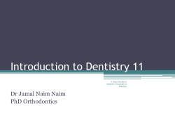 Introduction to dentistry 11 - Lightweight OCW University of