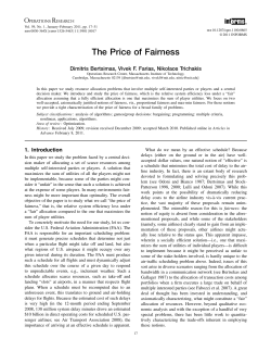 The Price of Fairness