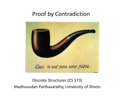 Proof by Contradiction