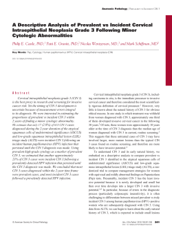 A Descriptive Analysis of Prevalent vs Incident Cervical