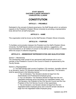 constitution - Eastern Illinois University
