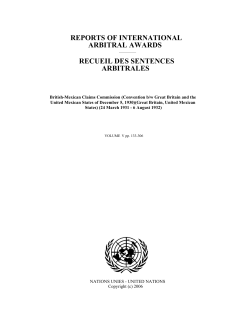 British-Mexican Claims Commission (Convention b/w Great Britain