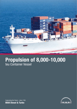 Propulsion of 8000-10000 teu Container Vessel