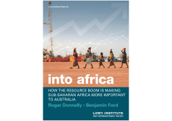 Into Africa - Lowy Institute