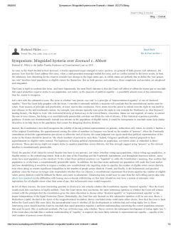 Misguided Hysteria - American Inns of Court