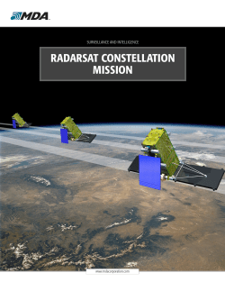RADARSAT Constellation Mission