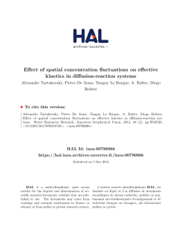 Effect of spatial concentration fluctuations on effective kinetics in