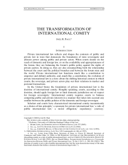 The Transformation of International Comity