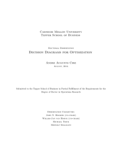 Decision Diagrams for Optimization