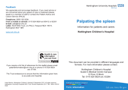 Palpating the spleen - Nottingham University Hospitals NHS Trust