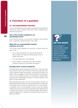 4. Functions of a guardian