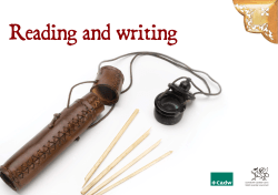 Reading and writing