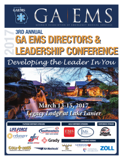 conference program here - Georgia Association of EMS