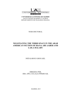 negotiating the third space in the arab american fiction of diana abu