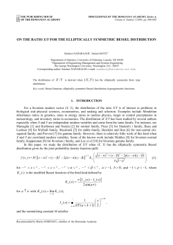 ON THE RATIO X/Y FOR THE