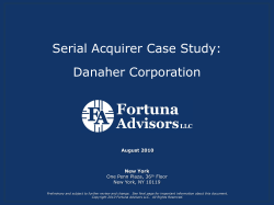 Serial Acquirer Case Study: Danaher Corporation